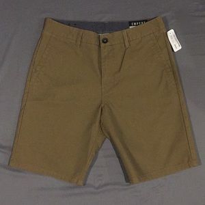 Empyre rowdy dark khaki canvas chino shorts ...